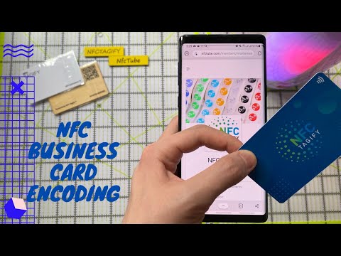NFC Business Card Reading and Writing using TagWriter and Android.