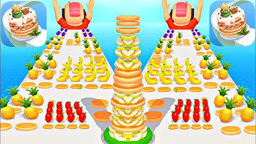 Max Levels Pancake Run 🍓🍒🥞||All Levels Gameplay Walkthrough iOS,Android New Update 🍉🍎(Part-1)