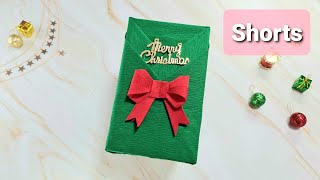 Shorts Gift wrapping | Christmas gift wrapping ideas 2021 | origami bow | Gift Wrapping Land