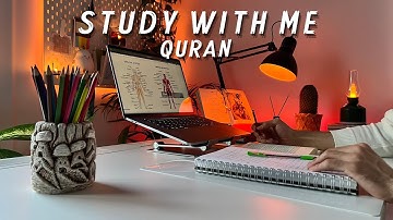 4-Hour Study With Me | Quran recitation | Study with me quran | pomodoro 50/10 | With Anwar