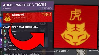 How to Get tнe EXCLUSIVE Anno Panthera Tigris Emblem!!