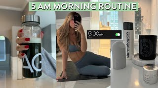 5 AM MORNING ROUTINE VLOG: healthy habits + self care