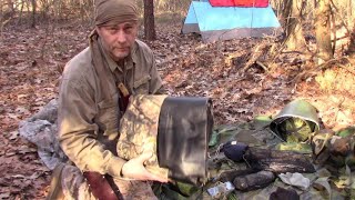 Bushcraft Camp Camo Vs  Survival Shelter Visibility