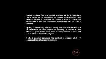 Can you tell the difference between equals method and equality operator == in Java #java #interview