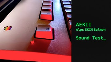 Apple Extended Keyboard II Sound Test | Alps SKCM Salmon - LOUD Tactile