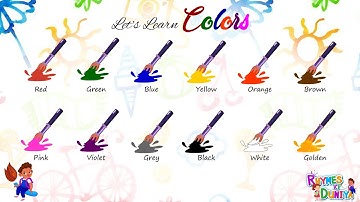 Learn Colors Name In English | Color Videos For Kids |  Learn to write colors name for Kids
