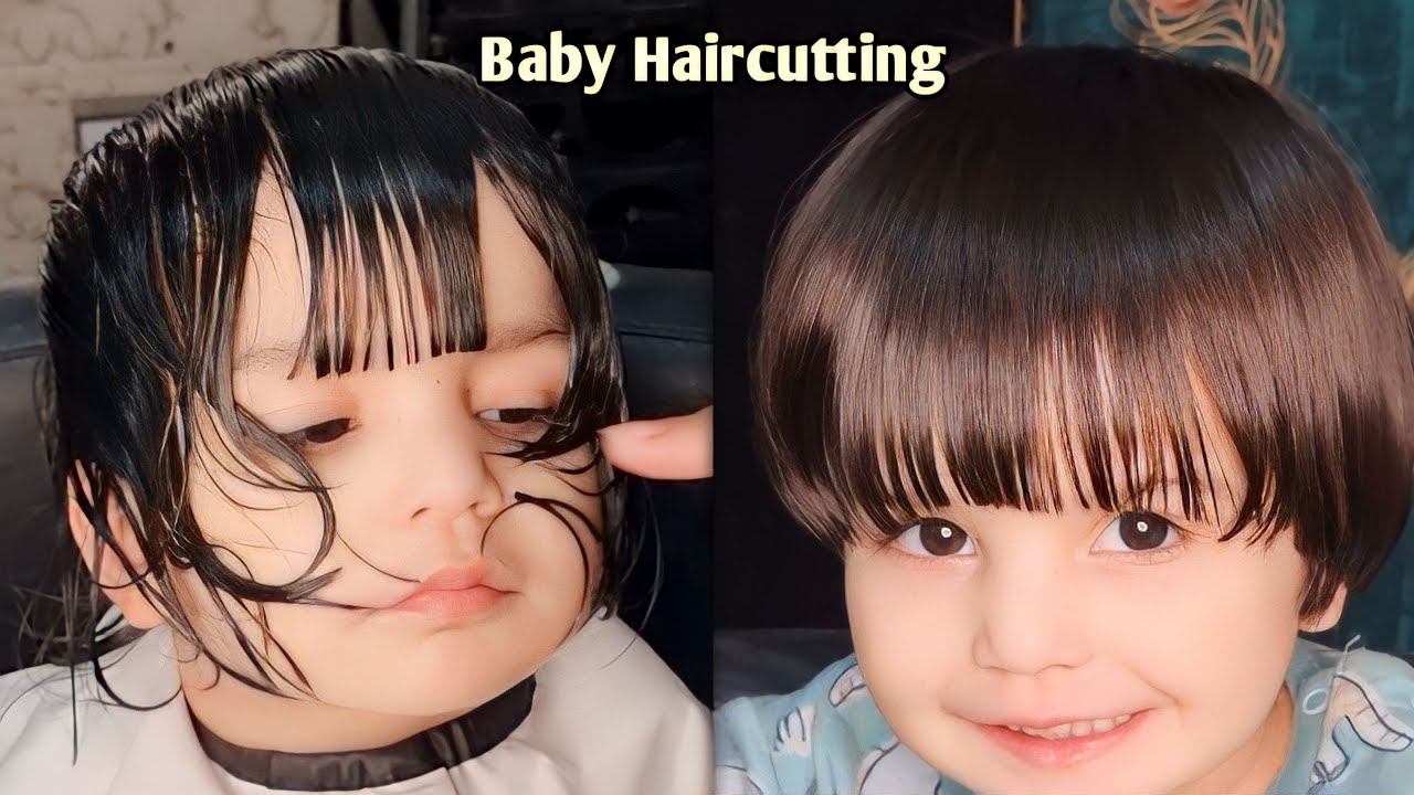 Apple cut hairstyles for baby girl |baby cut for cute girls |beautician  course day 65 - YouTube