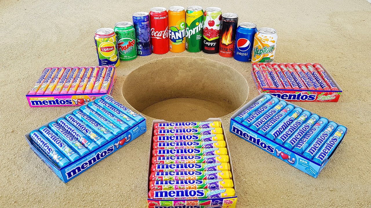 Coca Cola, Pepsi, Fanta, Cappy, Burn, Fruko, Yedigün, Lipton, Sprite and Fruity Mentos Underground
