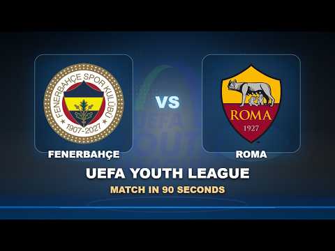 jawa178 x 188max - Round 01: Fenerbahçe vs Roma | UEFA Youth League | Match in 90 Sec!