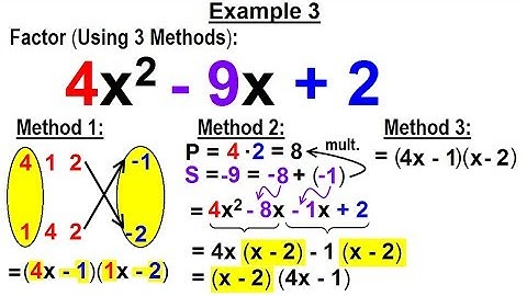 Algebra - Ch. 7: Factoring Practice Problems (4 of 21)  Example 3