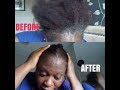 Lush Henna Caca Noir On  Greying Coloured Afro 4C Hair