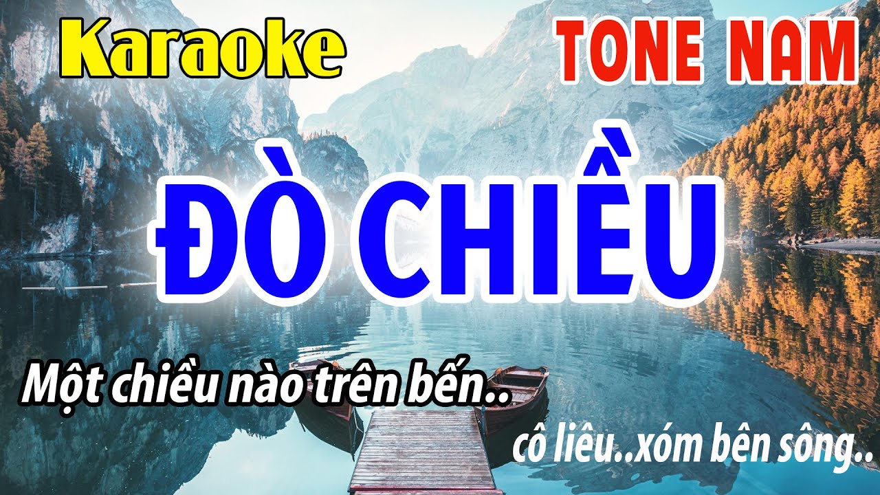 Đò Chiều Karaoke Tone Nam | Cm | Đời Sống Và Âm Nhạc