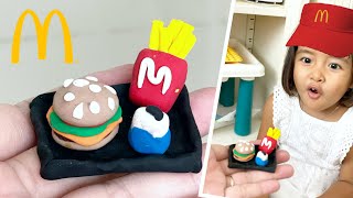 Zara Kenzo DIY Oven Baked Clay | Miniatur Happy Meal McDonald’s | Burger Kentang dan Susu