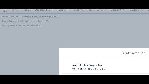 Salesforce Summer17 URL issue