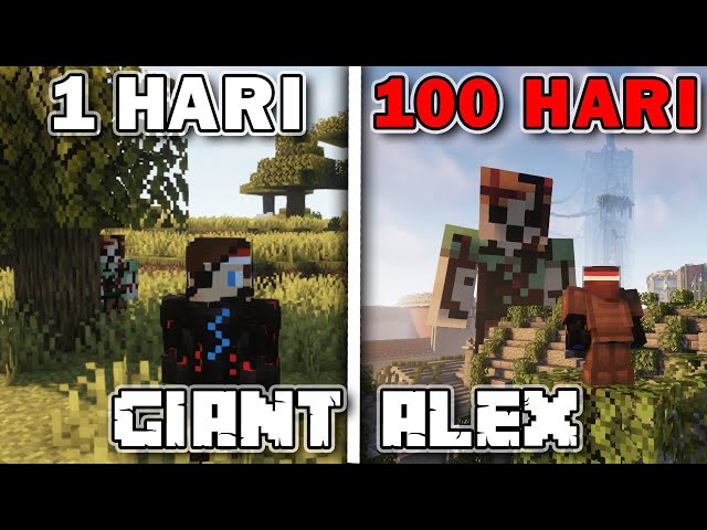 100 Hari di Minecraft Giant Alex❗️❗️ class=