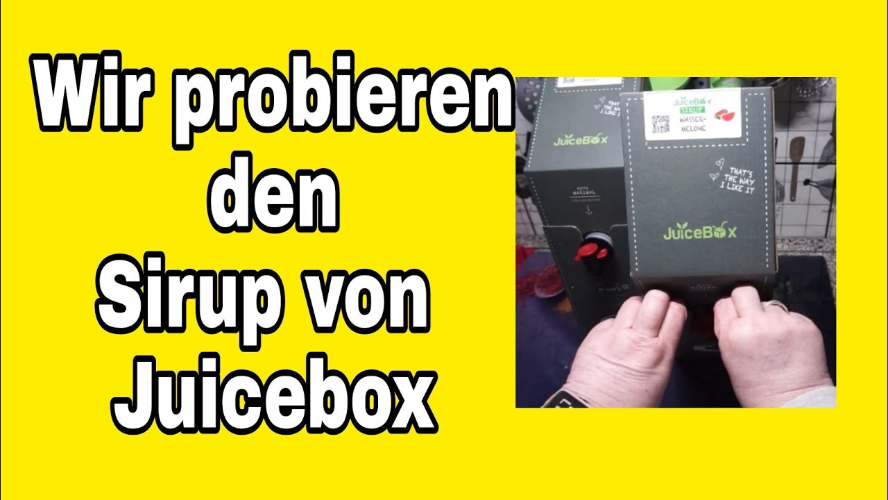 New #juicebox wir probieren den Sirup 😳