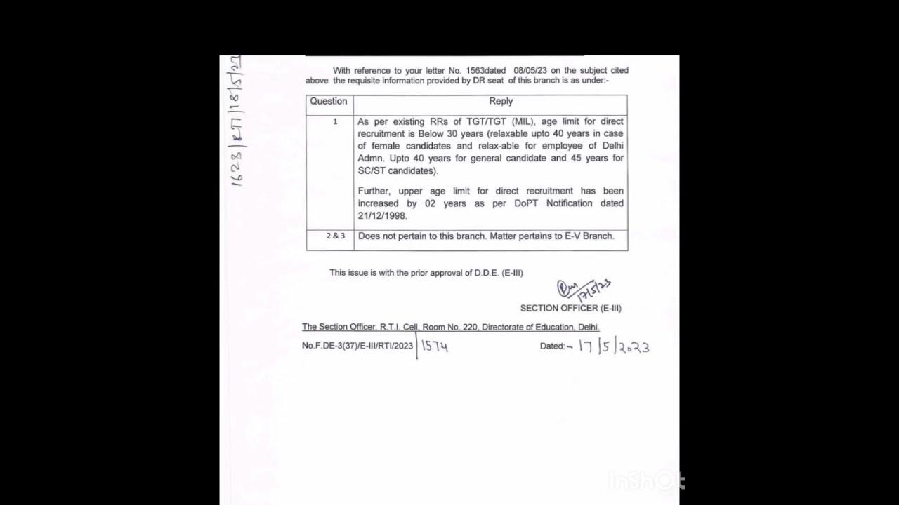 dsssb-tgt-age-limit-for-female-dsssb-rtireply-youtube