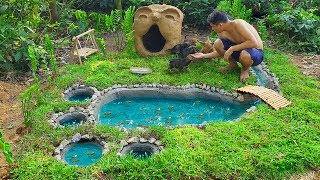 Rescue 3 Abandoned Dogs And Make A Beautiful Pig-Shaped House For Dogs #2