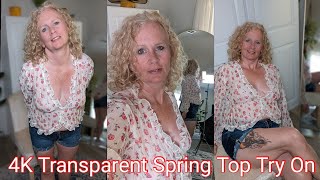 4K Transparent Spring Top Try on