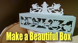 Make a Beautiful Box with a scroll saw with this free pattern found on Pinterest Download link https://goo.gl/aYykV9.