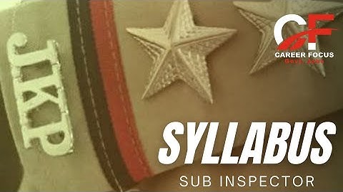 IS THIS SYLLABUS OF JKPSI #jkpsi #JKSSB #jammukashmir