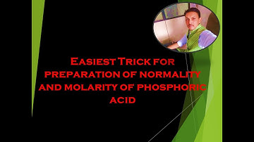 How to prepare 0.1 M Phosphoric acid solution #How to prepare  0.3 N Phosphoric acid solution