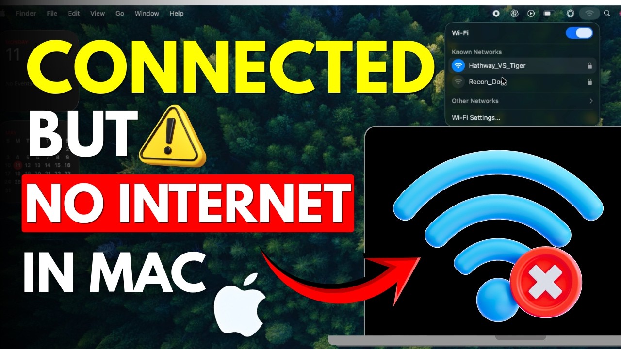 MacBook WiFi Connected But No Internet - How to Fix Mac WiFi Connection ...