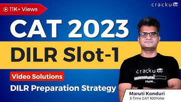 CAT 2023 Slot-1 DILR | Detailed Video Solutions by 5-Time 100%iler Maruti Sir!