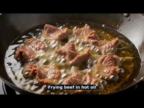 Mongolian Beef Stir-Fry with Crispy Noodles recipe video thumbnail