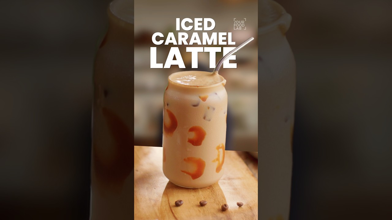 ICED CARAMEL LATTE with Homemade CARAMEL SAUCE | Cafe-Style Iced Coffee Recipe | Chef Sanjyot Keer ICED CARAMEL LATTE with Homemade CARAMEL SAUCE | Cafe-Style Iced Coffee Recipe | Chef Sanjyot Keer