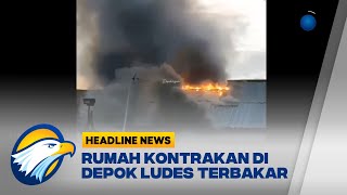 Rumah Kontrakan di Depok Ludes Terbakar Akibat Korsleting Listrik