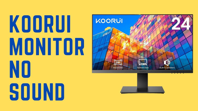 KOORUI ‎22N1 monitor 22 LED Full HD • Unboxing, installation and settings  overview 