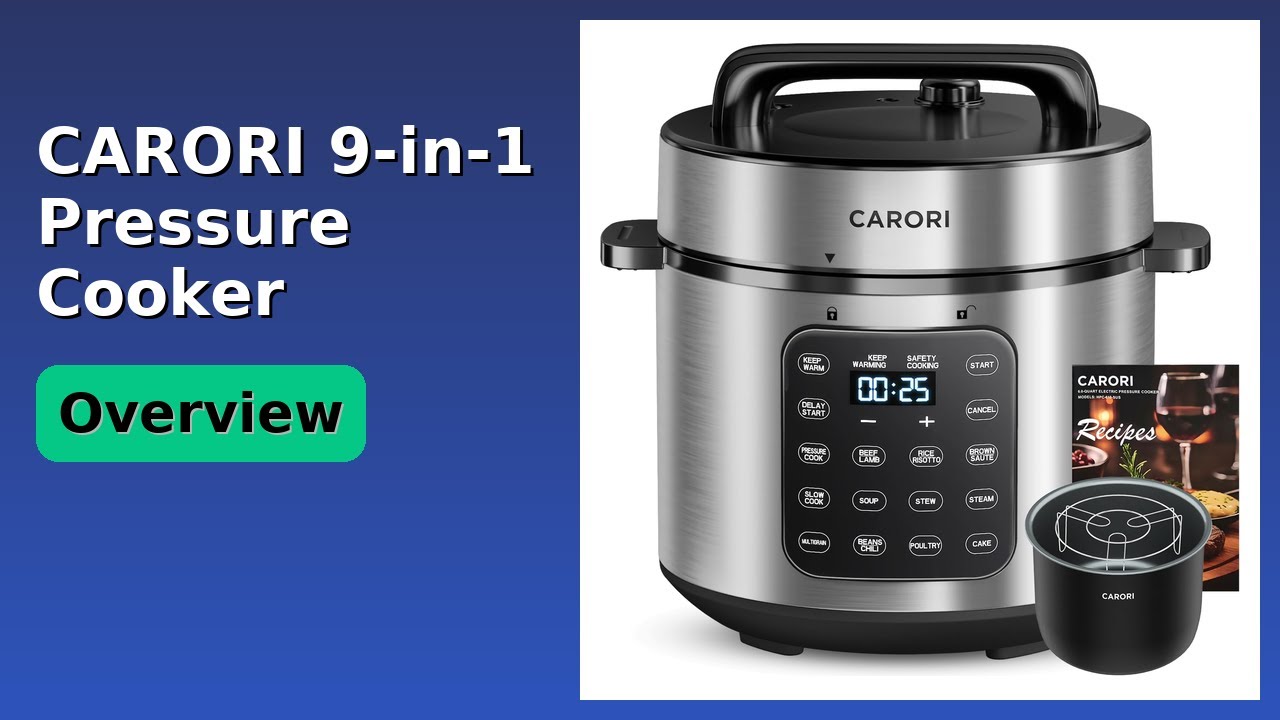 REVIEW (2026): CARORI 9-in-1 Pressure Cooker. ESSENTIAL details