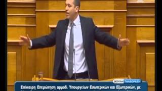 Ηλίας Κασιδιάρης Ηλίθιος ο Τσίπρας, πουλημένοι οι υπουργοί του!