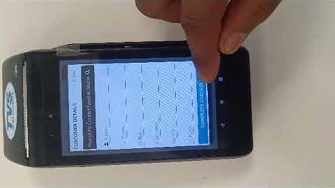 Royal POS Software With TVS E P100 Handheld Device