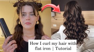 How to make a perfect curls with flat iron | Hair tutorial