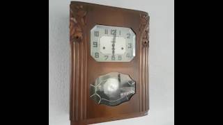 Antique French Odo 30 westminster chime wall clock