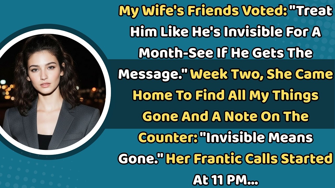 My Wife’s Friends Voted: “Treat Him Like He’s Invisible For A Month—See If He Gets The…