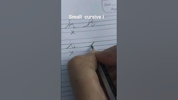 i_cursive small  letter i/cursive writing  a -z /beginners handwriting practice, Avoid mistakes