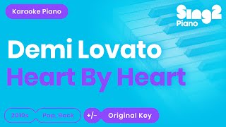 Demi Lovato - Heart By Heart (Piano Karaoke) Resimi