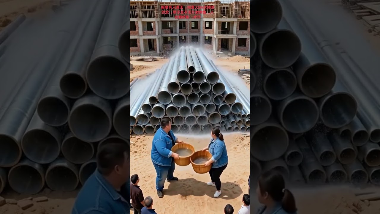 Что происходит, когда на строительные трубы льют воду?