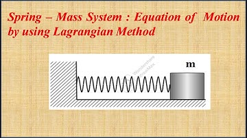 Spring – Mass System : Equation of  Motion by using Lagrangian Method