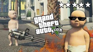 GTA5에 아기가 태어났다?! 보스베이비의 등장!! (GTA 5 Funny Moments)