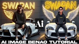 Creat 3D Neon  Wings Nutum Photo Editing | Bing image creater Benao Tutorial video  Santali | BOE screenshot 5