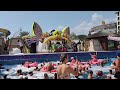 Шикарная пенная вечеринка в бассейне турецкого отеля. Pool party