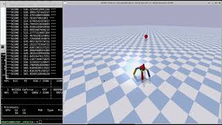 PPO agent following the ball, OpenAI gym env in pybullet