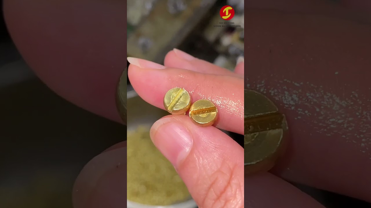 Custom Brass Low Profile Head Slotted Self Tapping Screw