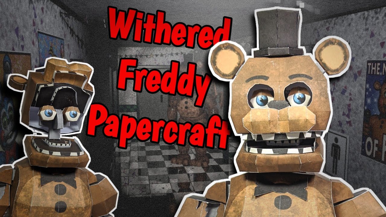 Withered Freddy Fnaf 2 Papercraft by JakovDrawzz