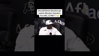 Should Coach Prime attend Shedeur Sanders upcoming game❓ #nfl #shedeursanders #deionsanders