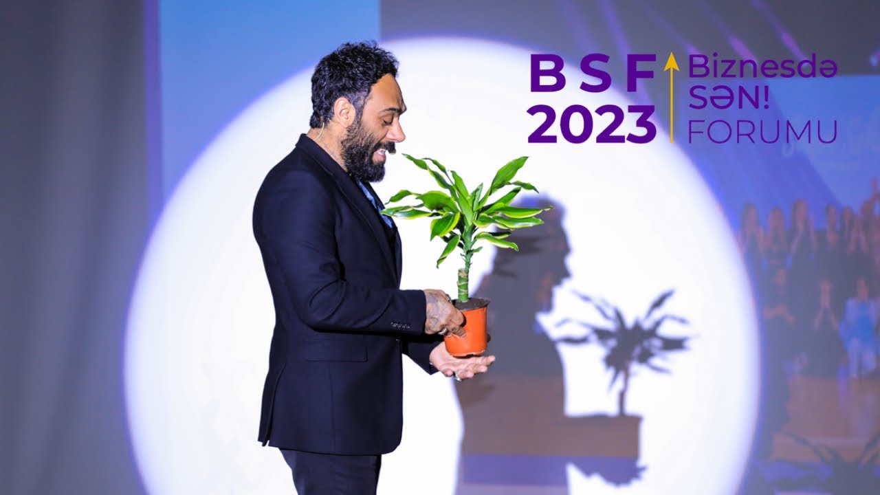 “27 manatla biznesə başlamaq olar?”- Spiker Sərxan Saxaranın çıxışı | BiznesdəSƏN forumu